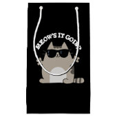 Petit Sac Cadeau Meow's It Goin Funny Chat Pun Dark BG (Devant)