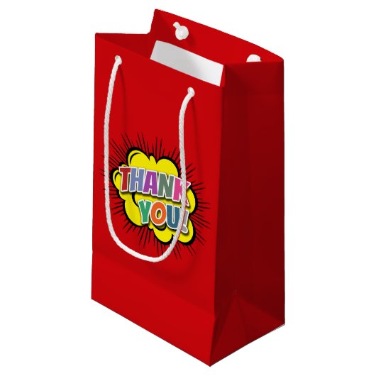 Petit Sac Cadeau Merci (Devant Angle)