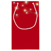 Petit Sac Cadeau Merci Dans Texte Froid Avec Chaîne De Lumière (Dos)