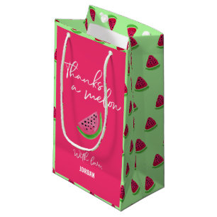 Petit Sac Cadeau Merci Melon Watermelon 1er anniversaire Merci