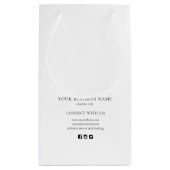 Petit Sac Cadeau Merci moderne simple pour petites entreprises (Dos)