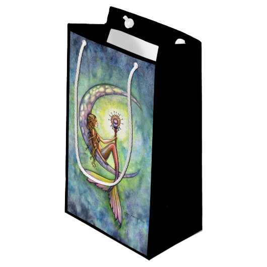 Petit Sac Cadeau Mermaid Moon Imaginaire Art (Devant Angle)