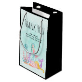 Petit Sac Cadeau Mermaids et méduses sous le Merci marin (Dos Angle)