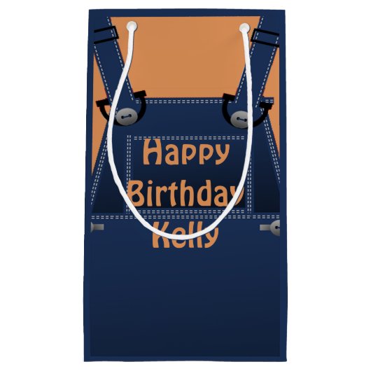 Petit Sac Cadeau MGB D'Anniversaire Personnalisé (Devant)