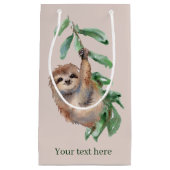 Petit Sac Cadeau mignon amoureux des paresseux ajouter du texte (Devant)