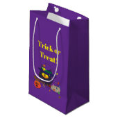 Petit Sac Cadeau Mignon Épouvantable Violet (Devant Angle)