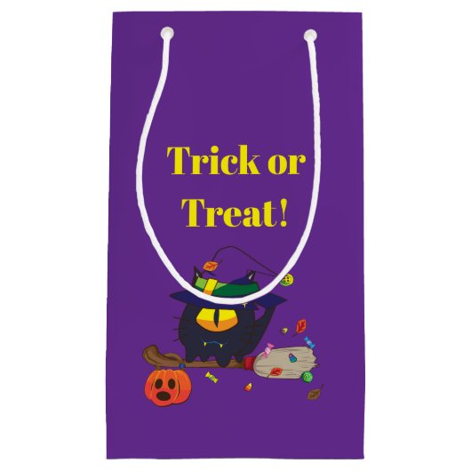 Petit Sac Cadeau Mignon Épouvantable Violet (Devant)