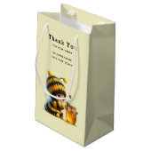 Petit Sac Cadeau Mignonne fille en costume d'abeille avec commerce  (Dos Angle)