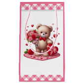 Petit Sac Cadeau Mignonne Valentine's Day Teddy Bear (Devant)