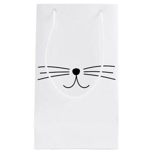 Petit Sac Cadeau Mignons Whiskers de chat (Devant)