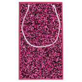 Petit Sac Cadeau Mini Camouflage rose et noir (Dos)