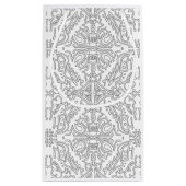 Petit Sac Cadeau Minimalist Grey Floral Pattern (Dos)