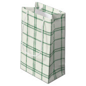 Petit Sac Cadeau Mint Christmas Plaid (Dos Angle)