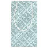 Petit Sac Cadeau Mint Green Greek Key (Devant)