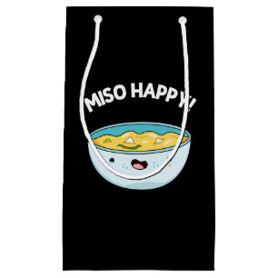 Petit Sac Cadeau Miso Happy Funny Soup Pun Dark BG