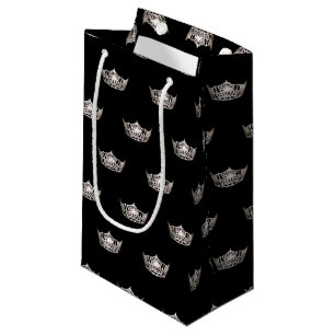 Petit Sac Cadeau Miss America Silver Crown Cadeau Sac-Petit