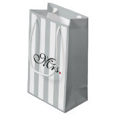 Petit Sac Cadeau Mme Wife Bride Click pour customiser des rayures (Dos Angle)