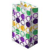 Petit Sac Cadeau Mod Mardi Gras Points (Dos Angle)
