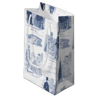 Mode vintage élégante bleue de Biedermeier Toile