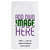 PETIT SAC CADEAU MODELE DE TEXTE D'IMAGE BLANCHE SIMPLE ÉDITABLE MO (Dos)