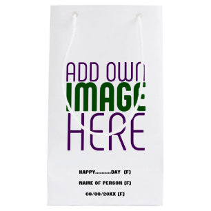 PETIT SAC CADEAU MODELE DE TEXTE D'IMAGE BLANCHE SIMPLE ÉDITABLE MO