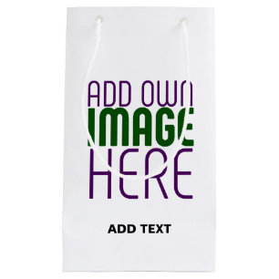 PETIT SAC CADEAU MODELE DE TEXTE D'IMAGE BLANCHE SIMPLE ÉDITABLE MO