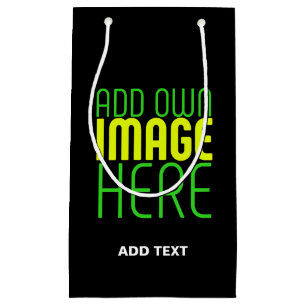 PETIT SAC CADEAU MODELE DE TEXTE D'IMAGE NOIRE SIMPLE ET MODIFIABLE