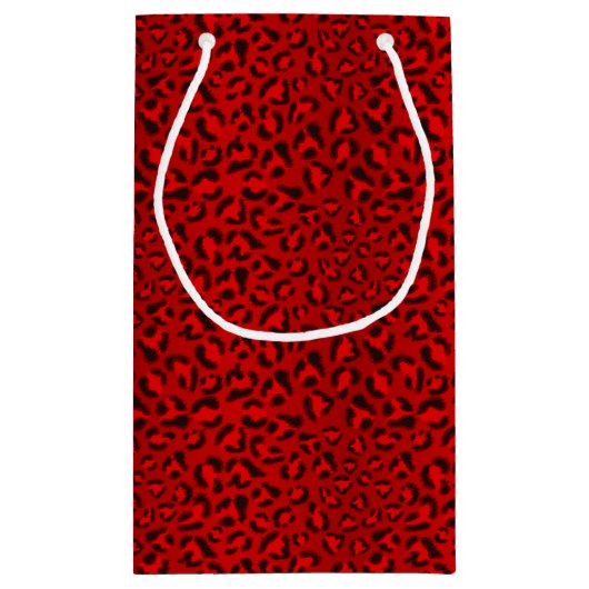 Petit Sac Cadeau Modèle rose de texture de léopard (Dos)