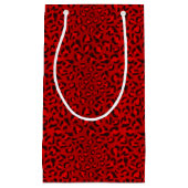 Petit Sac Cadeau Modèle rose de texture de léopard (Devant)