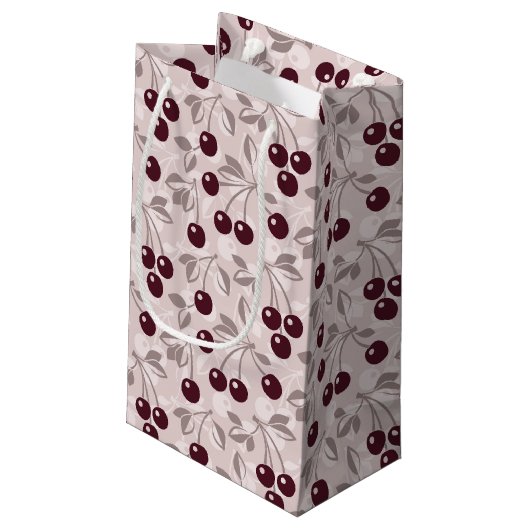 Petit Sac Cadeau Modelez avec les cerises 2 (Dos Angle)