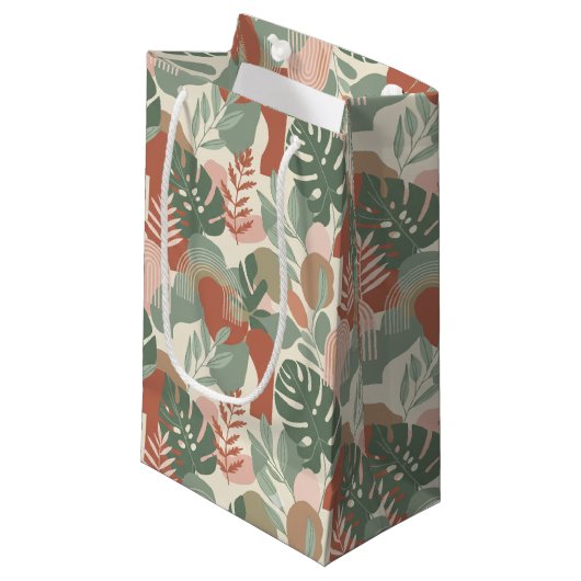 Petit Sac Cadeau Modern Organic Abstract Harmony Seamless Pattern (Devant Angle)