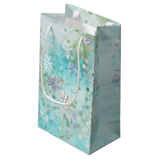 Petit Sac Cadeau Moderne Abstrait (Dos Angle)