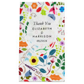 Petit Sac Cadeau Moderne Boho Chic Floral Mariage Faveur (Devant)