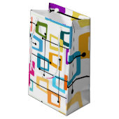 Petit Sac Cadeau Moderne du milieu du siècle atomique (Dos Angle)