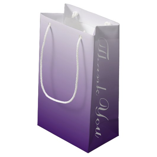 Petit Sac Cadeau moderne été lilac ombre violet mariage faveur (Dos Angle)