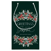 Petit Sac Cadeau Moderne minimal Élégante verdure de Noël (Dos)