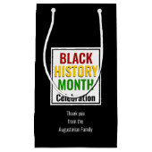 Petit Sac Cadeau Mois de l'histoire noire BHM Soirée de célébration (Devant)