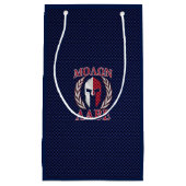 Petit Sac Cadeau Molon Labe Spartan Warrior Carbon Fiber Chrome (Devant)
