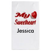 Petit Sac Cadeau Mon amour Valentin personnalisé (Dos)
