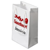 Petit Sac Cadeau Mon amour Valentin personnalisé (Dos Angle)
