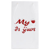 Petit Sac Cadeau Mon Coeur Est Votre Saint Valentin (Dos)