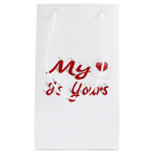 Petit Sac Cadeau Mon Coeur Est Votre Saint Valentin (Devant)