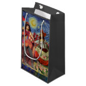Petit Sac Cadeau Mona Lisa Romantic Funny Art coloré (Devant Angle)