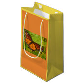 Petit Sac Cadeau Monarque orange (Devant Angle)