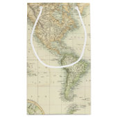 Petit Sac Cadeau Monde sur la projection de Mercator (Dos)