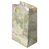 Petit Sac Cadeau Monde sur la projection de Mercator (Devant Angle)