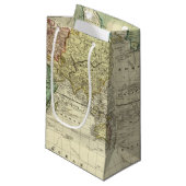 Petit Sac Cadeau Monde sur la projection de Mercators (Devant Angle)