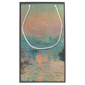 Petit Sac Cadeau Monet Sunset Seine Beaux-Art Impressionnisme (Dos)