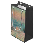 Petit Sac Cadeau Monet Sunset Seine Beaux-Art Impressionnisme (Devant Angle)