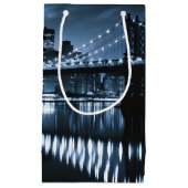 Petit Sac Cadeau Monochrome New York Skyline (Devant)